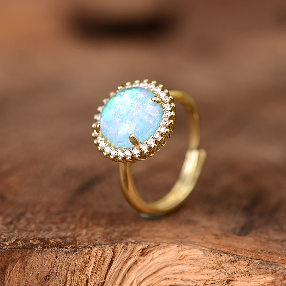 FIRE & ICE ELEGANT COCKTAIL RING