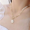 Load image into Gallery viewer, TOUCH OF ELEGANCE FRESHWATER PEARL GILDED NECKLACE