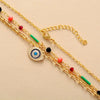 Load image into Gallery viewer, GOOD AURA EVIL EYE BOHO GOLDEN NECKLACE