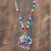 Load image into Gallery viewer, 7 CHAKRA MALA PENDANT NATURAL STONE NECKLACE