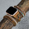 Load image into Gallery viewer, STRENGTHENING TIGER EYE APPLE WATCH STRAP
