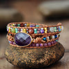 Load image into Gallery viewer, COLORFUL AMETHYST WRAP BRACELET
