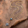Load image into Gallery viewer, PROTECTING SHIELD LABRADORITE PENDANT NECKLACE