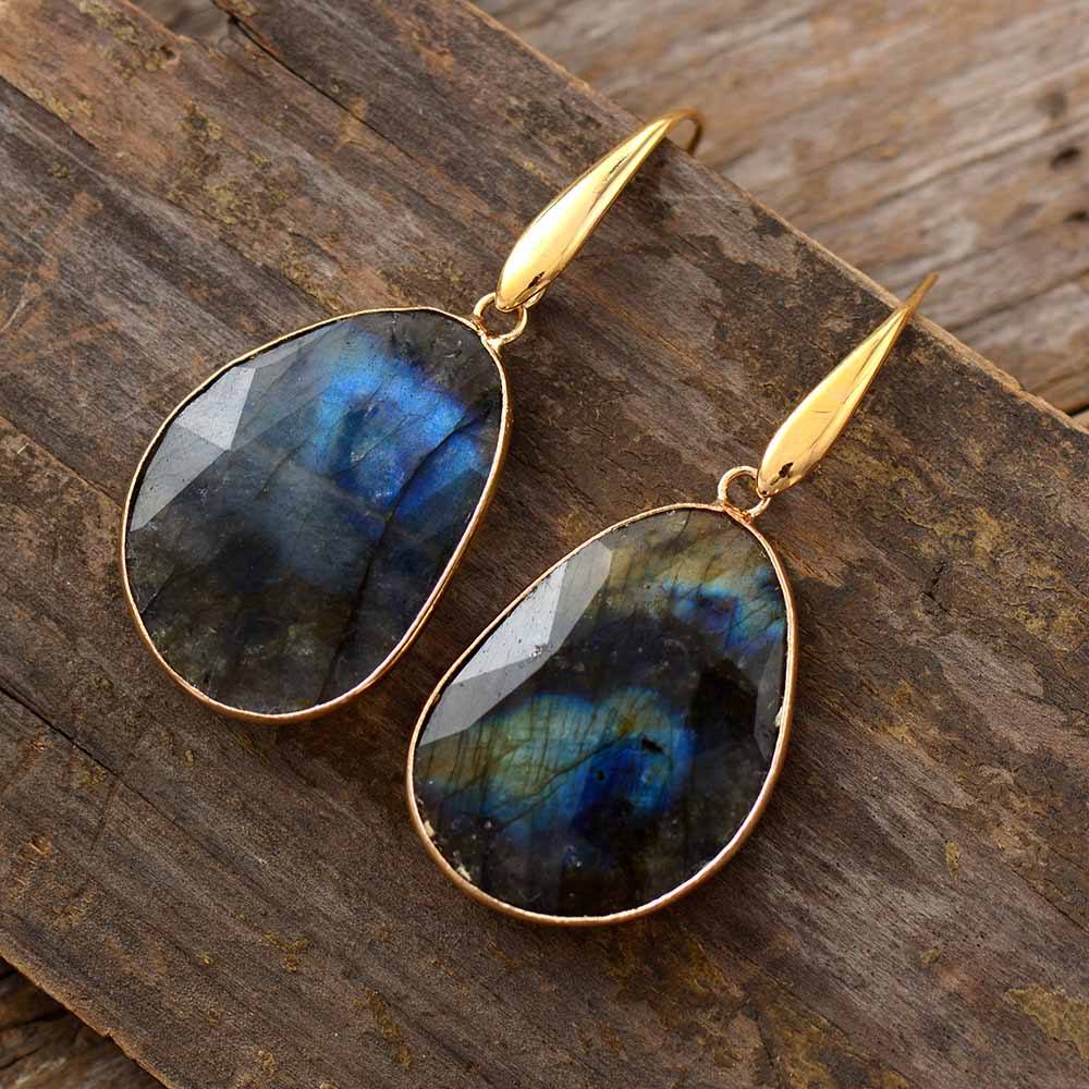 LABRADORITE CHARMING “EARRINGS OF THE DREAMERS”