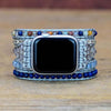 Load image into Gallery viewer, DEEP BLUE LAPIS GEMSTONE APPLE WATCH STRAP