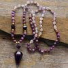Load image into Gallery viewer, ENCHANTING STRING OF AMETHYST &amp; JASPER BEADS NECKLACE