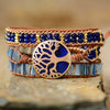 Load image into Gallery viewer, TREE OF LIFE LAPIS WRAP BRACELET