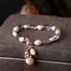 Load image into Gallery viewer, AMETHYST AND PEARL LUXURIOUS BRACELET