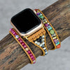 Load image into Gallery viewer, A SPRINKLE OF COLORS” GEMSTONE APPLE WATCH STRAP