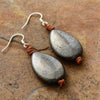 Load image into Gallery viewer, “ETHNIC &amp; TRIBAL” PYRITE TEARDROP EARRINGS