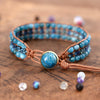 Load image into Gallery viewer, BLUE BUTTERFLY AGATE BRACELET