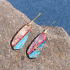 Load image into Gallery viewer, EDGY JASPER MAGNIFICENCE DANGLING EARRINGS