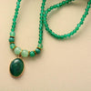 VINTAGE GREEN ONYX DUAL-USE SOOTHING NECKLACE