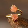 Load image into Gallery viewer, LUXURY RAW STONE HUG RING