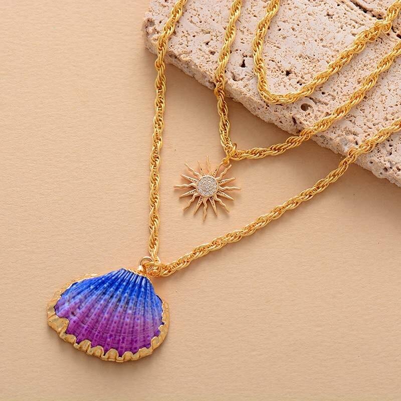 “SEA OF HEALING” SHELL PENDANT NECKLACE