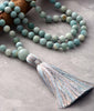 Load image into Gallery viewer, AMAZONITE PASTEL MALA NECKLACE