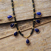 “SPARKLES IN THE NIGHT” LAPIS NECKLACE