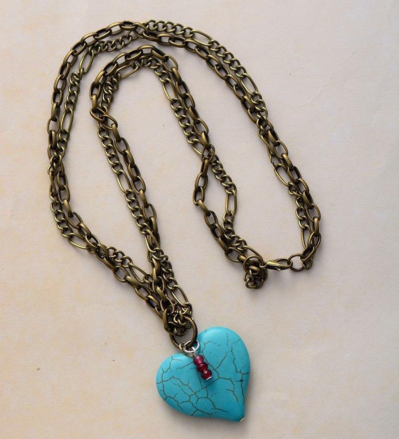 HEART OF THE OCEAN TURQUOISE NECKLACE