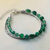 Load image into Gallery viewer, MYSTICAL FOREST GREEN ONYX BRACELET