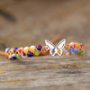 Load image into Gallery viewer, VIBRANT ENERGIES BUTTERFLY MACRAME BRACELET